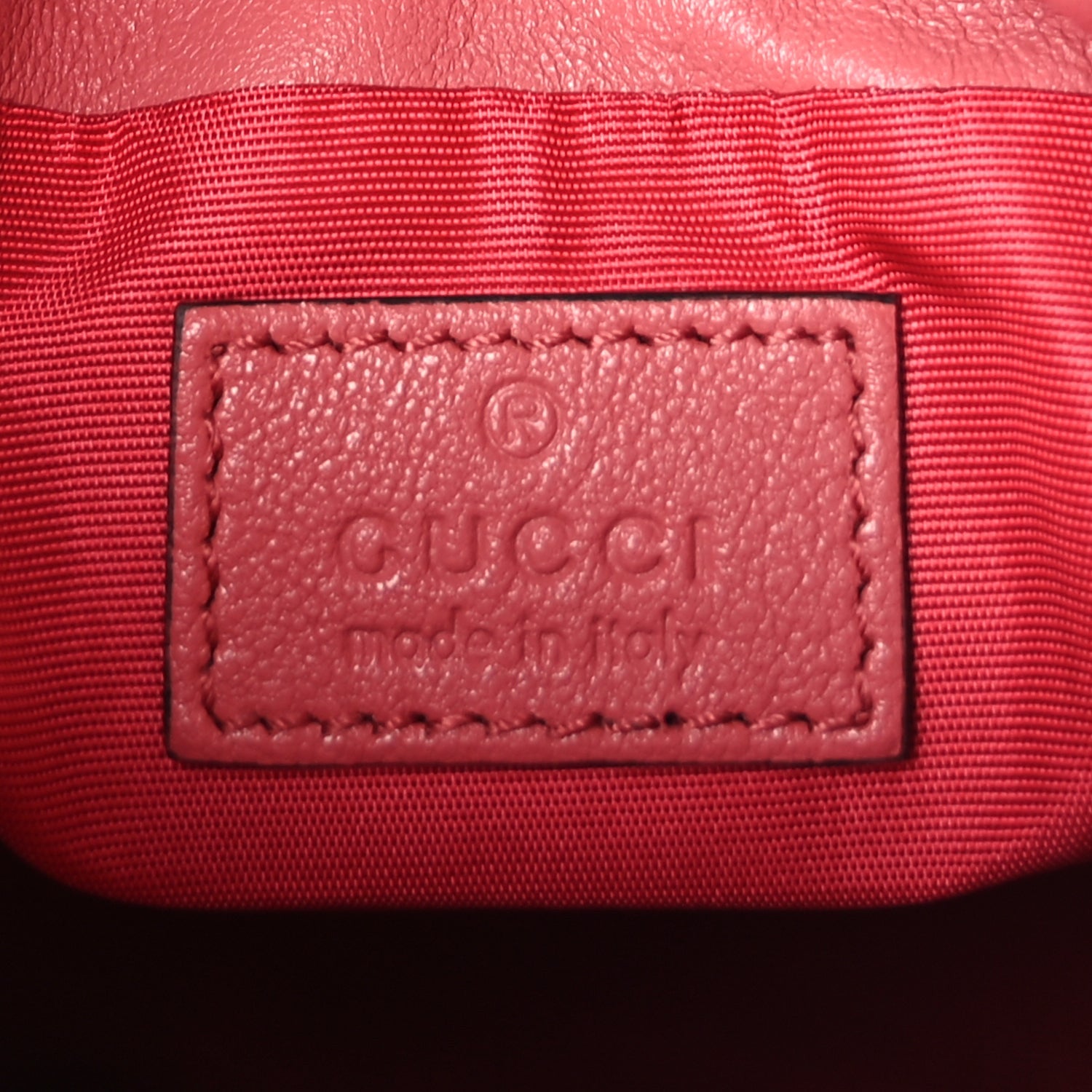 Gucci Sakai Be Green Calfskin Diagonal Stitched Mini Blondie Bucket Bag Pink 5 of 8