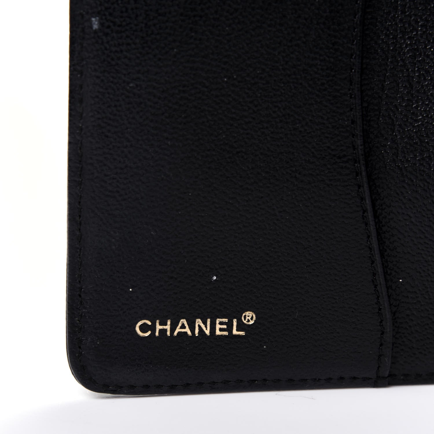 Chanel Goatskin Small Ring Agenda Planner Black 6 of 17