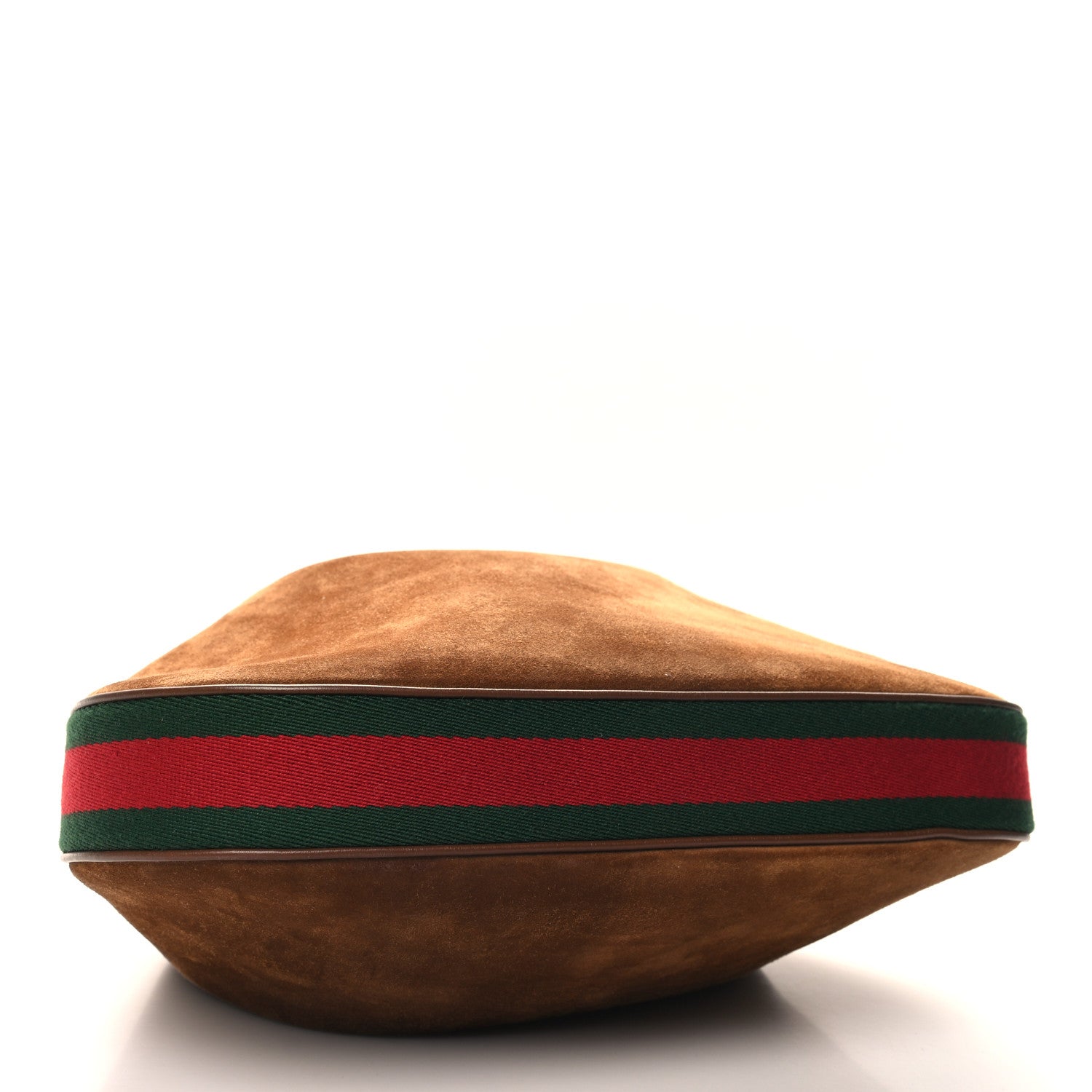 Gucci Suede Web Large Attache Shoulder Bag Brown 4 of 11