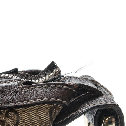 Gucci Monogram Web Studded Pelham Shoulder Bag Dark Brown 9 of 11