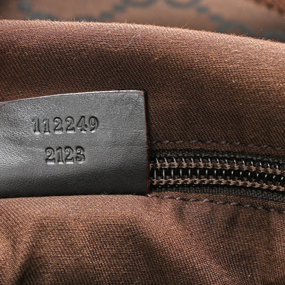 Gucci Nylon Monogram Extra Large Satchel Dark Brown 7 of 8