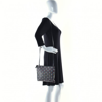 MCM Skyoptic Visetos Crossbody Pouch Spectrum Diamond Black 3 of 15