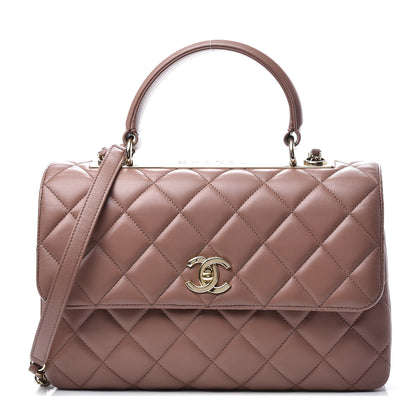 Chanel Lambskin Quilted Medium Trendy CC Flap Dual Handle Bag Nude 1 of 10