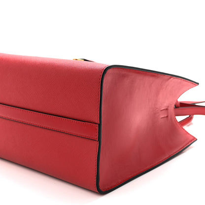Prada Saffiano Soft Calfskin Tote Fuoco 9 of 9