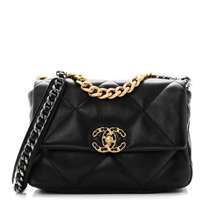 Chanel Lambskin Quilted Medium Chanel 19 Flap Black 1 of 11