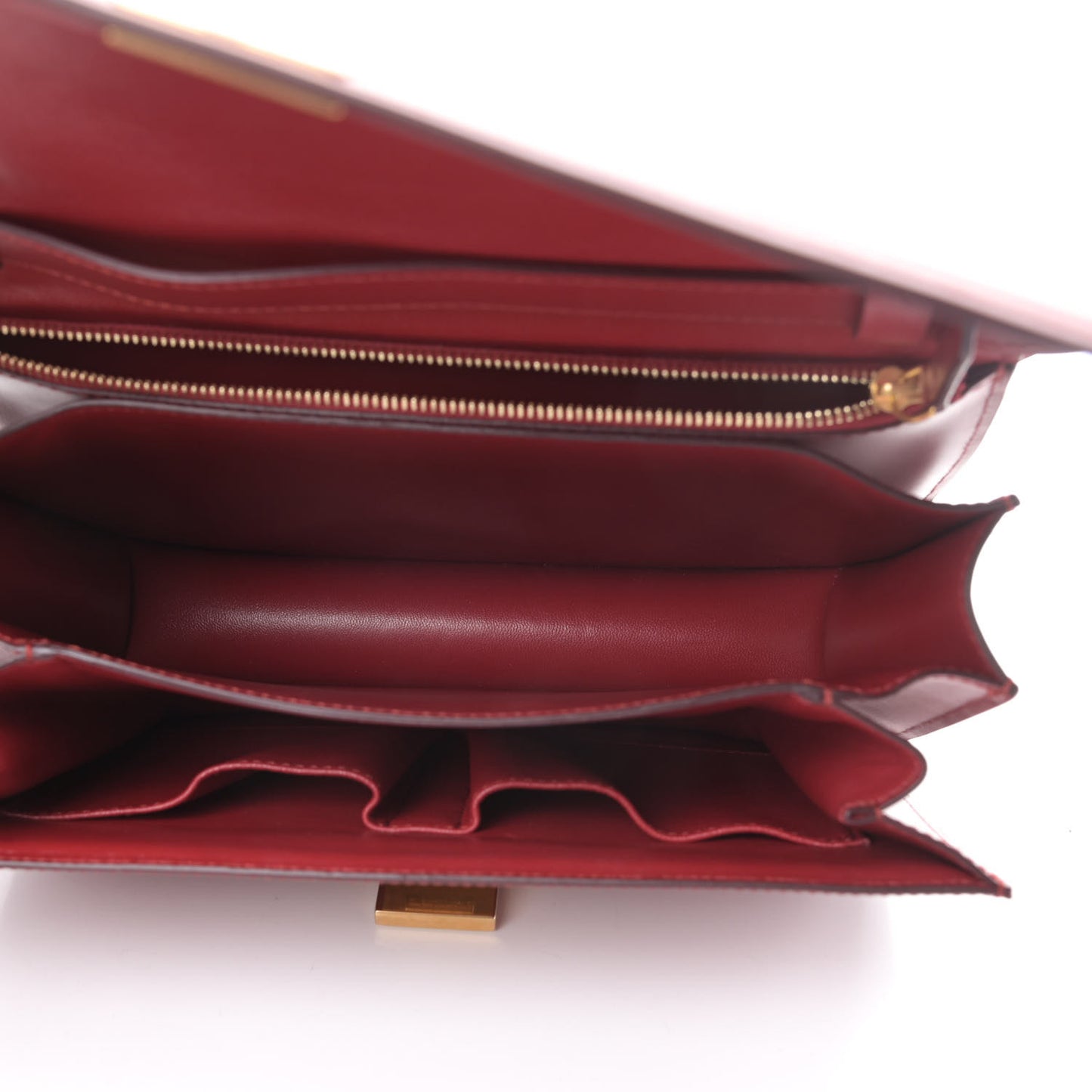 Box Calfskin Medium Classic Box Flap Bag Red