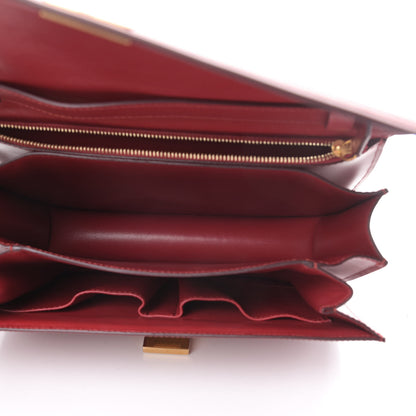 Celine Box Calfskin Medium Classic Box Flap Bag Red 5 of 10