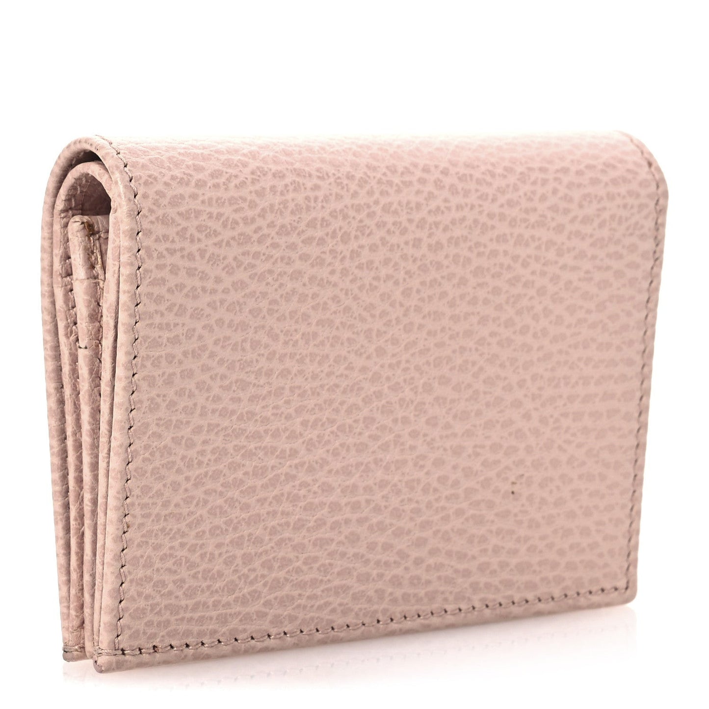 Dollar Calfskin GG Marmont Card Case Perfect Pink