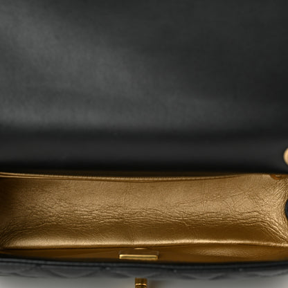 Chanel Lambskin Quilted Mini Rectangular Pearl Crush Flap Black 5 of 11