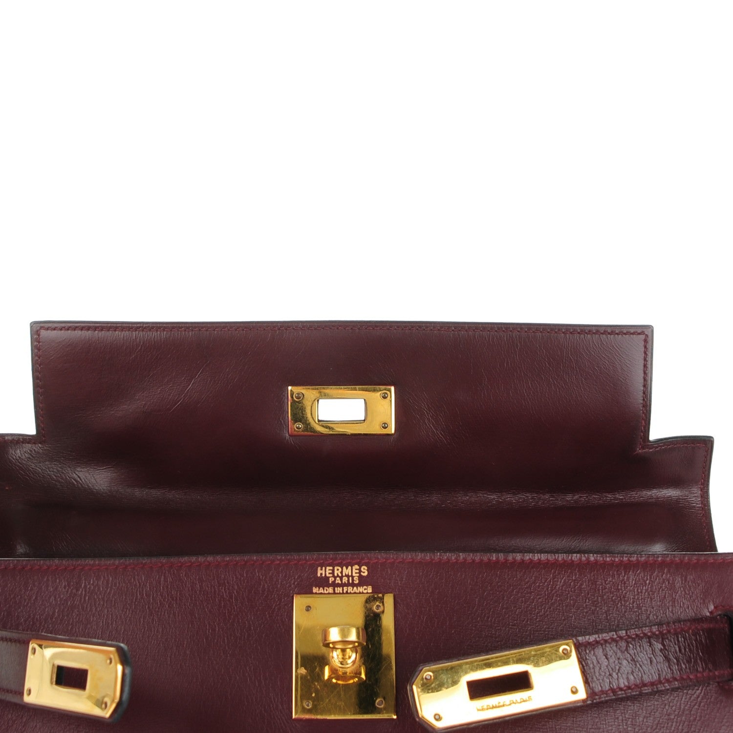 Hermes Box Kelly Retourne 28 Rouge H 22 of 29