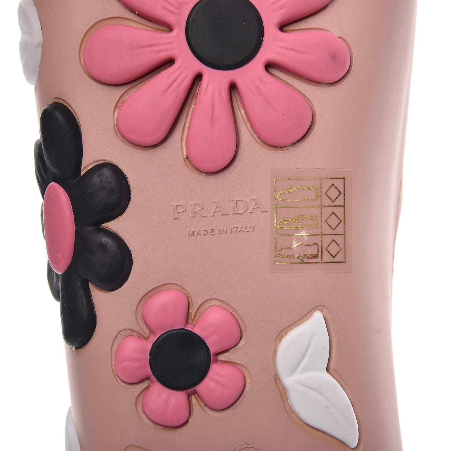 Prada Rubber Flower Slide Sandals 40 Orchidea Begonia 8 of 11