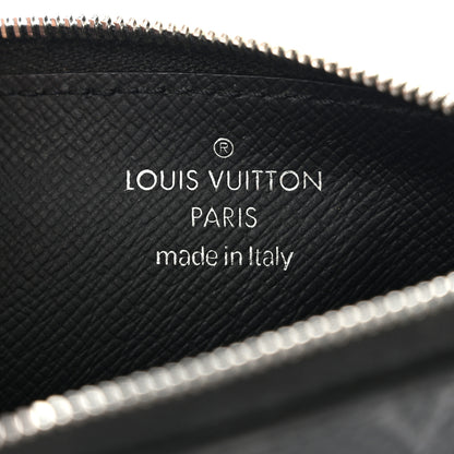 Louis Vuitton Monogram Eclipse Taiga Coin Card Holder 6 of 13