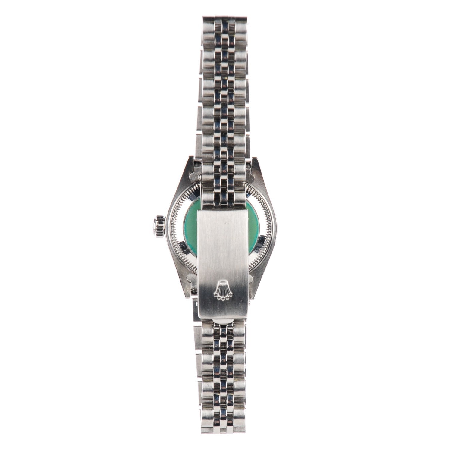 Rolex Stainless Steel 18K White Gold 26mm Oyster Perpetual Datejust Watch White Roman 179174 4 of 7