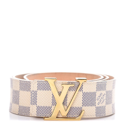 Louis Vuitton Damier Azur LV Initiales Belt 90 36 1 of 7