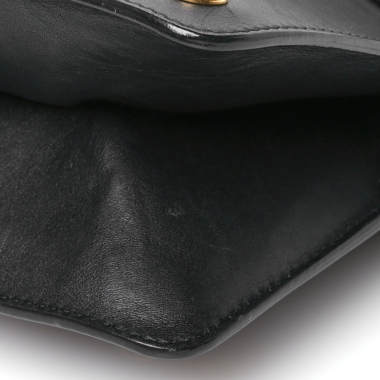 Nappa Pearl Studded Mini Queen Margaret Broadway Shoulder Bag Black