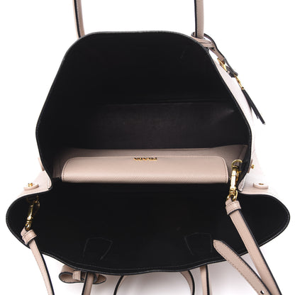 Prada Saffiano Cuir Large Double Bag Cammeo 5 of 9
