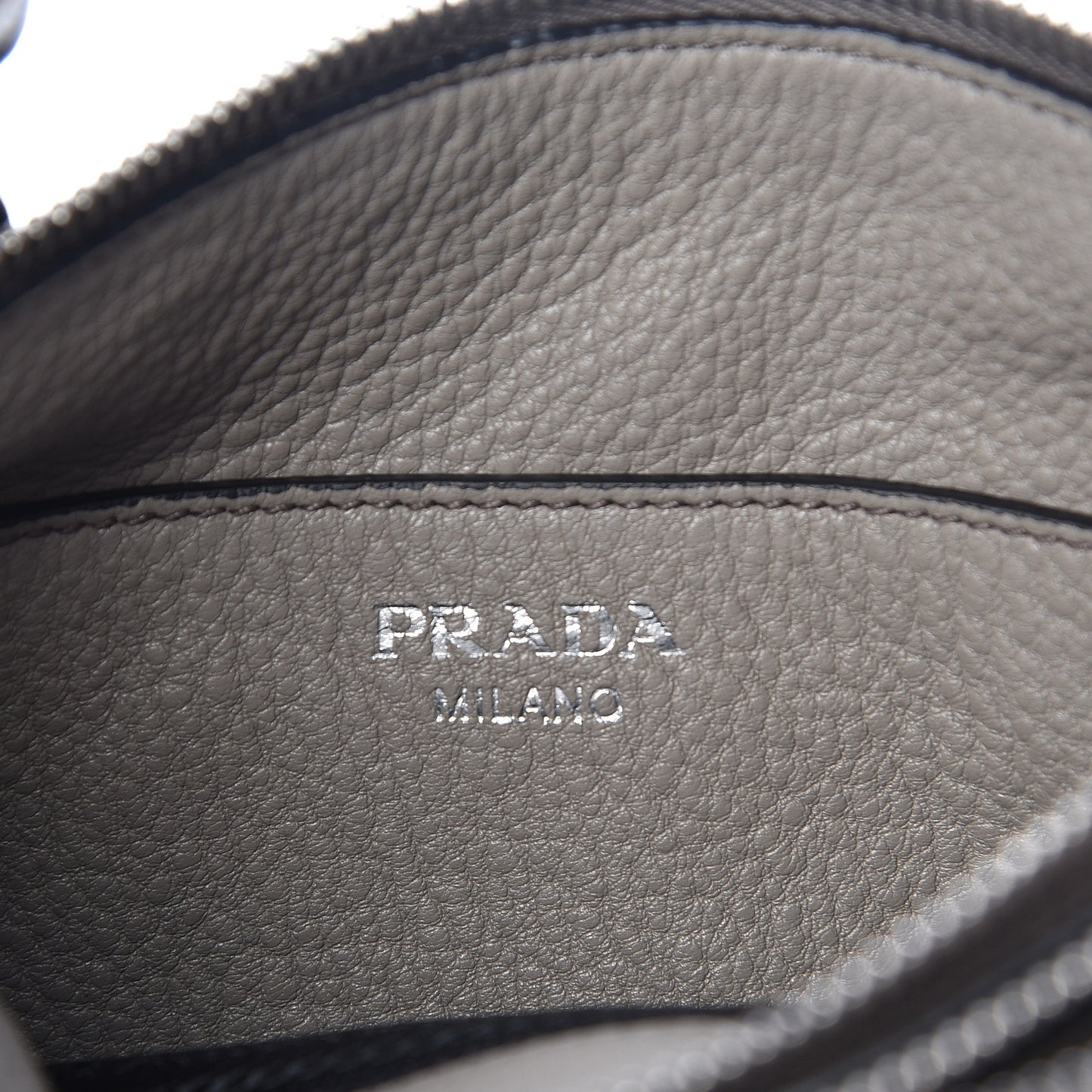 Vitello Phenix Double Zip Crossbody Bag Argilla