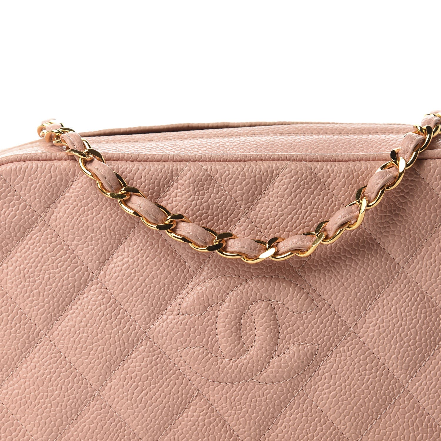 Chanel Caviar Quilted Small CC Camera Case Pink 12 of 12