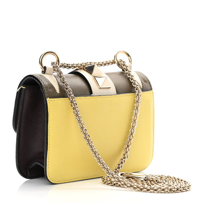 Valentino Garavani Vitello Colorblock Mini Glam Lock Rockstud Flap Multicolor 3 of 15