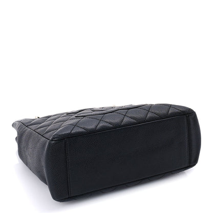 Chanel Caviar Quilted Petit Shopping Tote PST Black 3 of 9