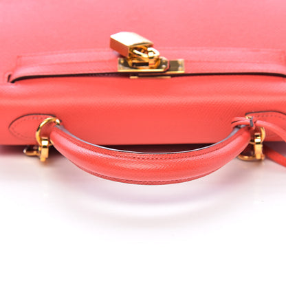 Hermes Epsom Kelly Sellier 25 Rose Jaipur 9 of 35