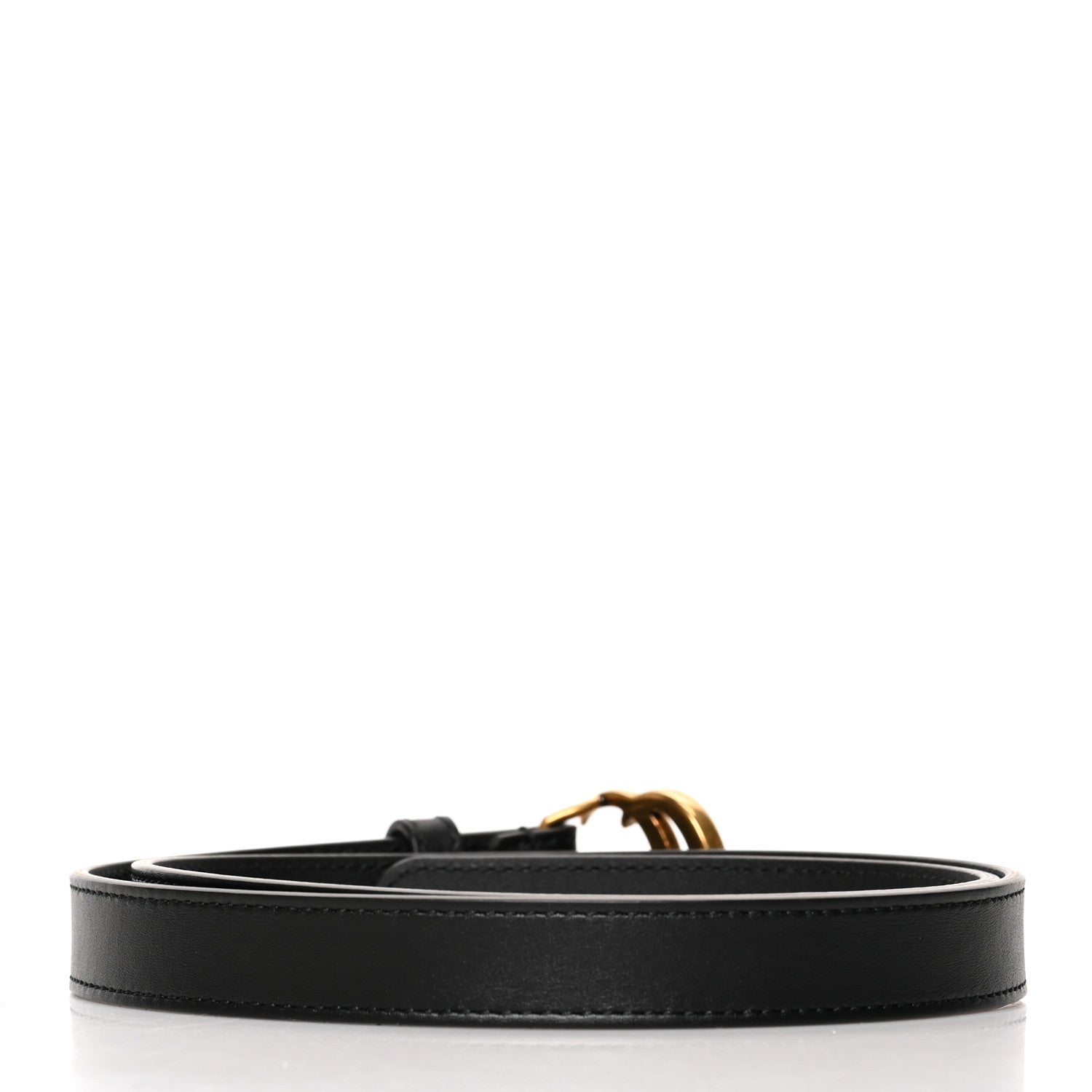 Gucci Calfskin Double G 20mm Belt 80 32 Black 2 of 5
