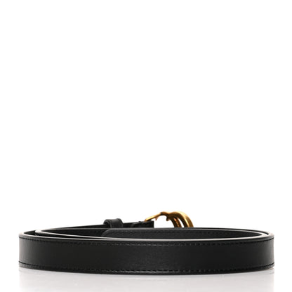 Gucci Calfskin Double G 20mm Belt 80 32 Black 2 of 5