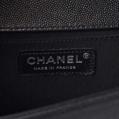 Chanel Caviar Quilted Medium Boy Flap So Black 6 of 8