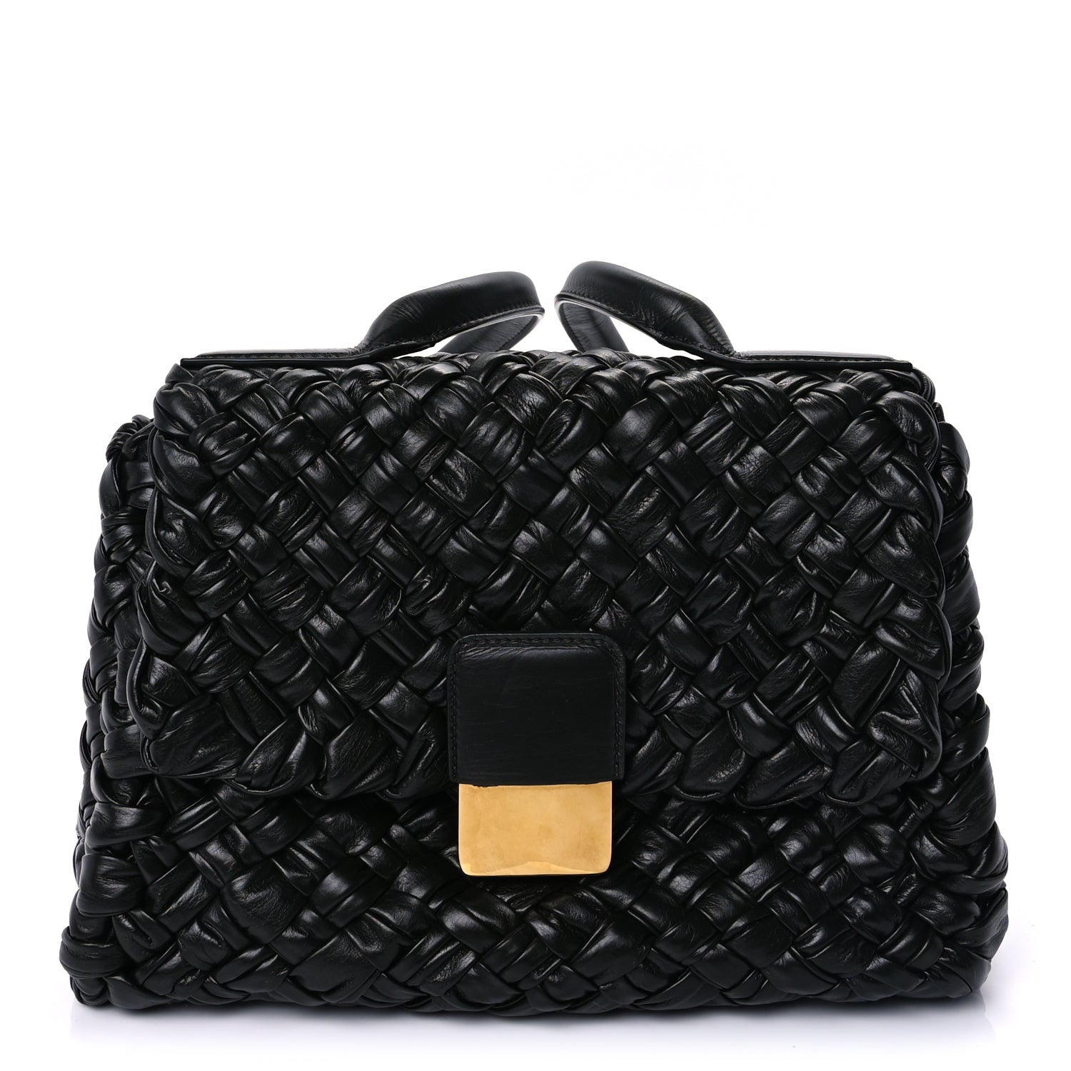 Bottega Veneta Calfskin Intreccio Desiree Shoulder Bag Dark Green 1 of 7