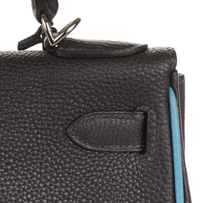Hermes Togo Kelly Retourne 28 Indigo Blue Jean 7 of 25