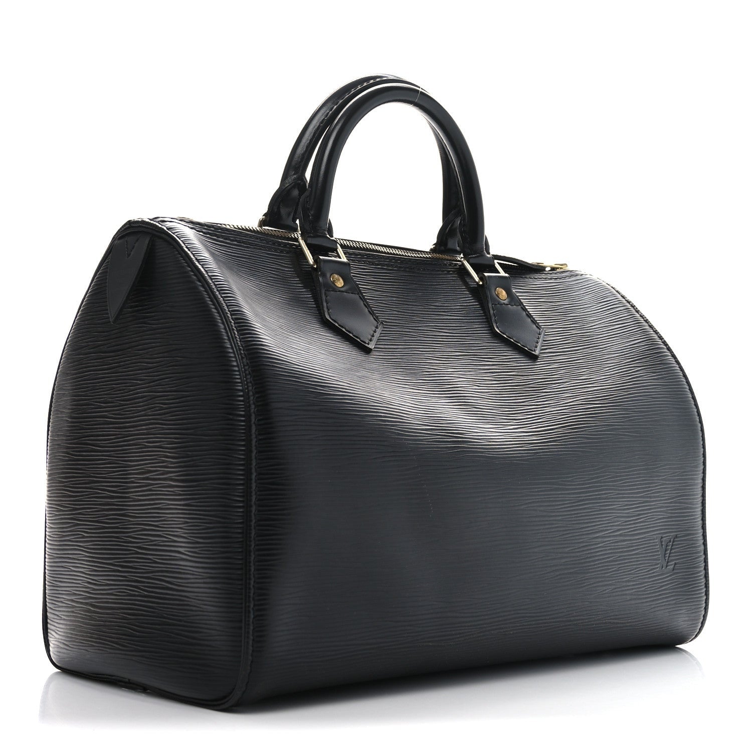 Louis Vuitton Epi Speedy 30 Black 3 of 7