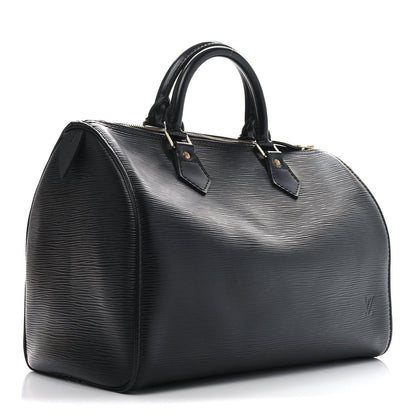 Louis Vuitton Epi Speedy 30 Black 3 of 7