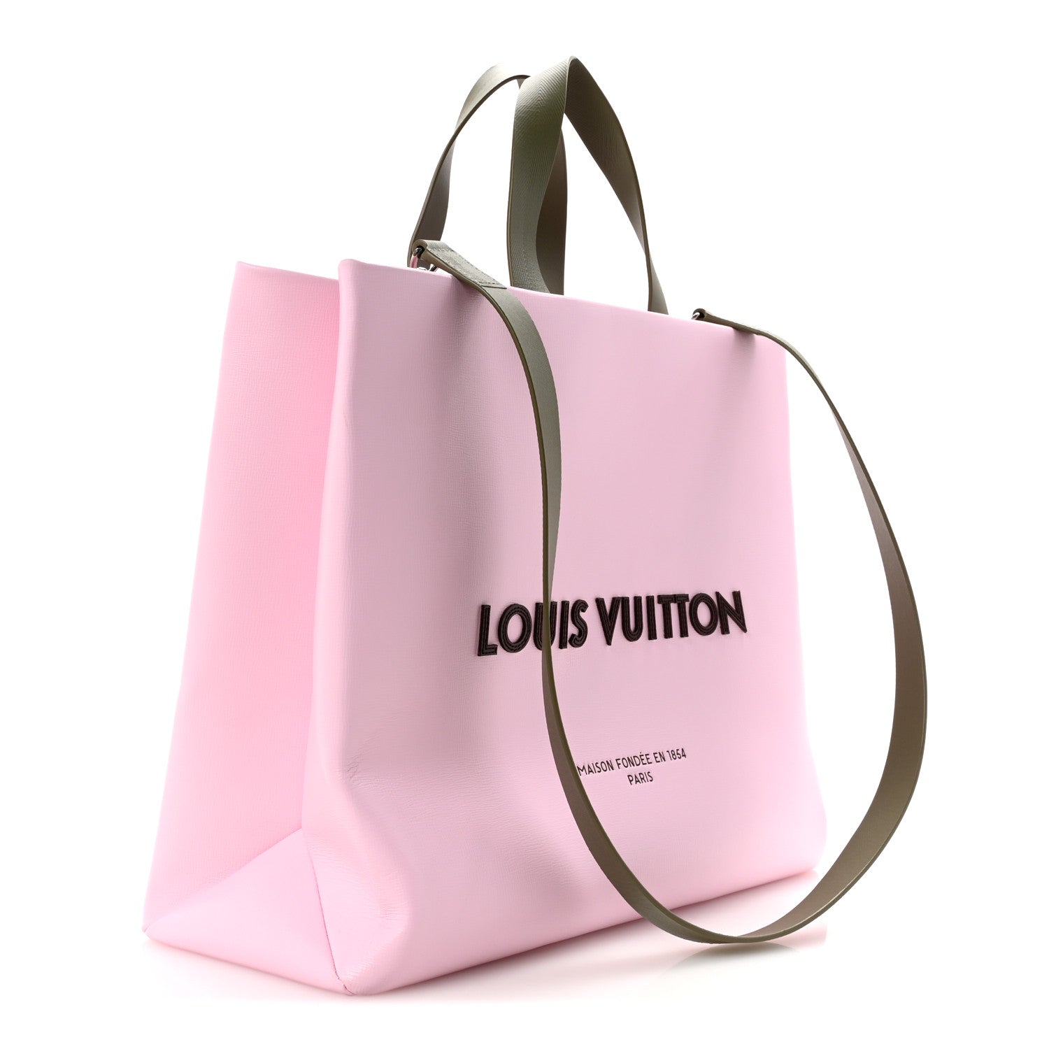 Louis Vuitton Cowhide Shopper Bag MM Candy Pink 3 of 11