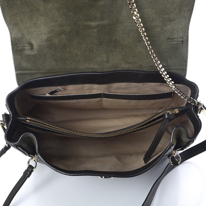 Chloe Calfskin Medium Faye Day Shoulder Bag Deep Forest 5 of 9