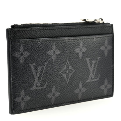 Louis Vuitton Monogram Eclipse Taiga Coin Card Holder 3 of 6