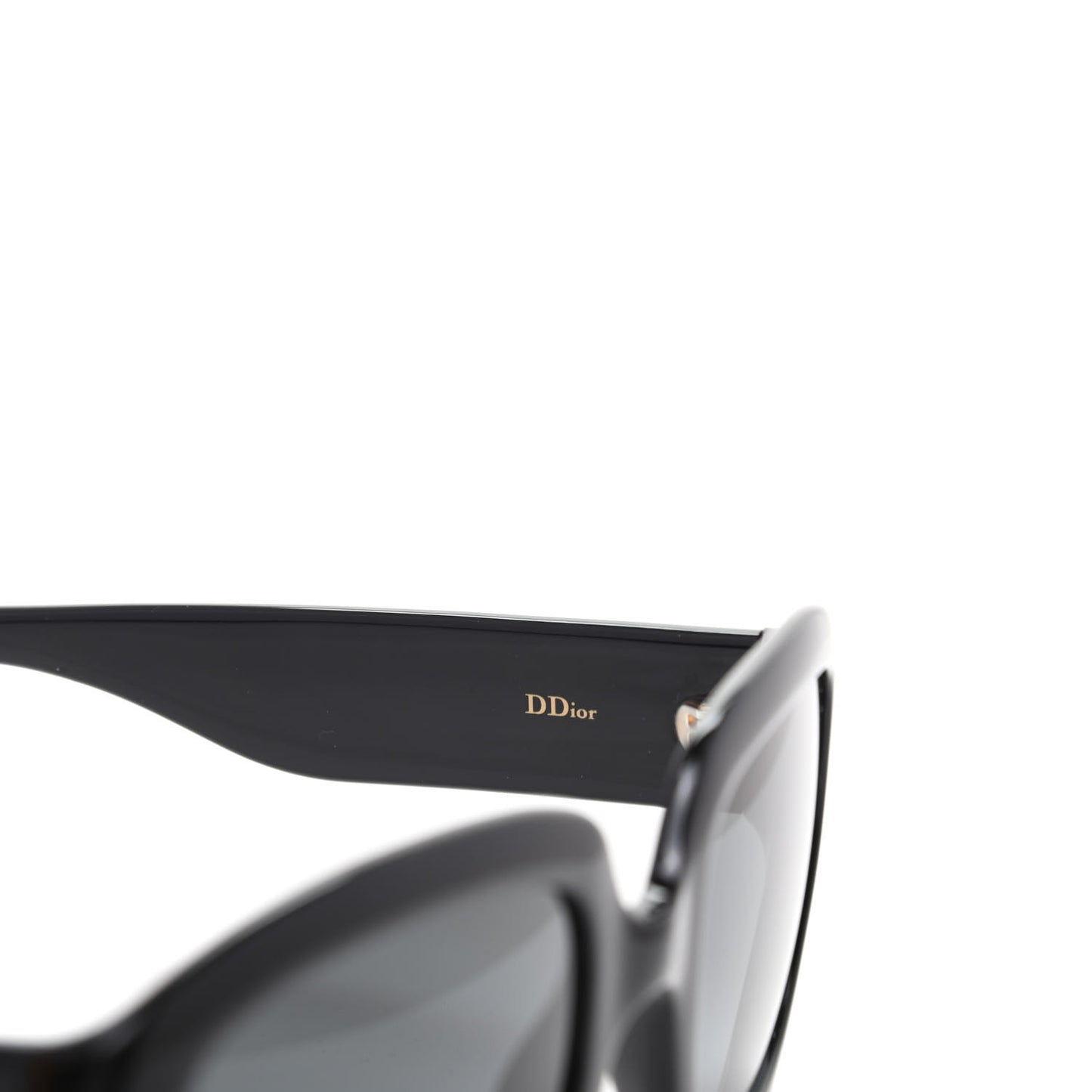 Acetate D Dior Square Sunglasses Black