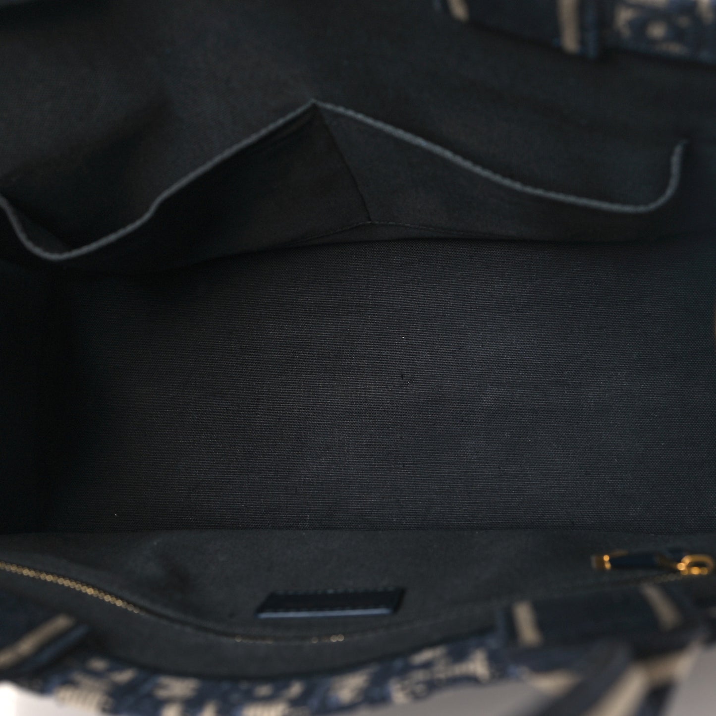 Oblique Calfskin Medium Book Tote With Strap Blue Multicolor