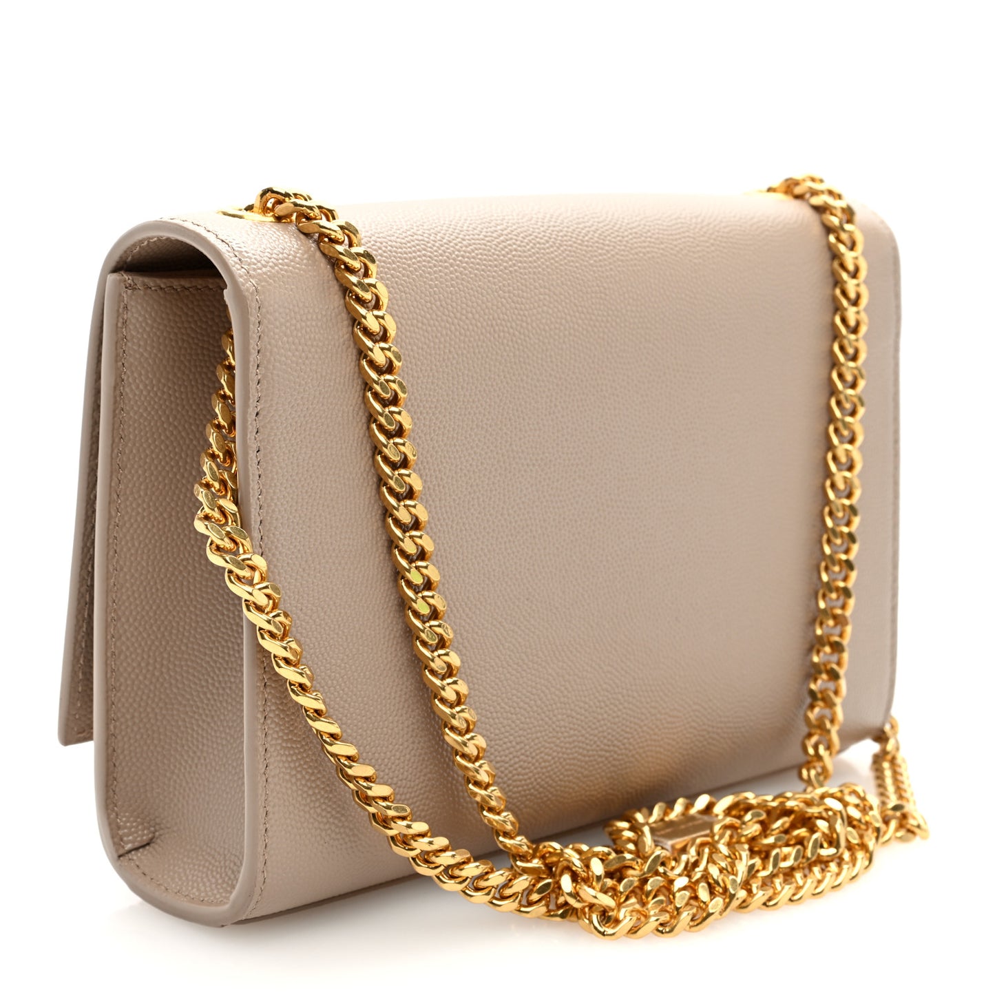 Grain De Poudre Small Monogram Kate Satchel Dark Beige