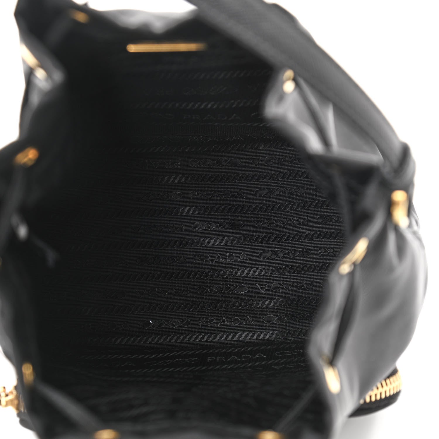 Prada Re-Nylon Duet Drawstring Shoulder Bag Black 5 of 11
