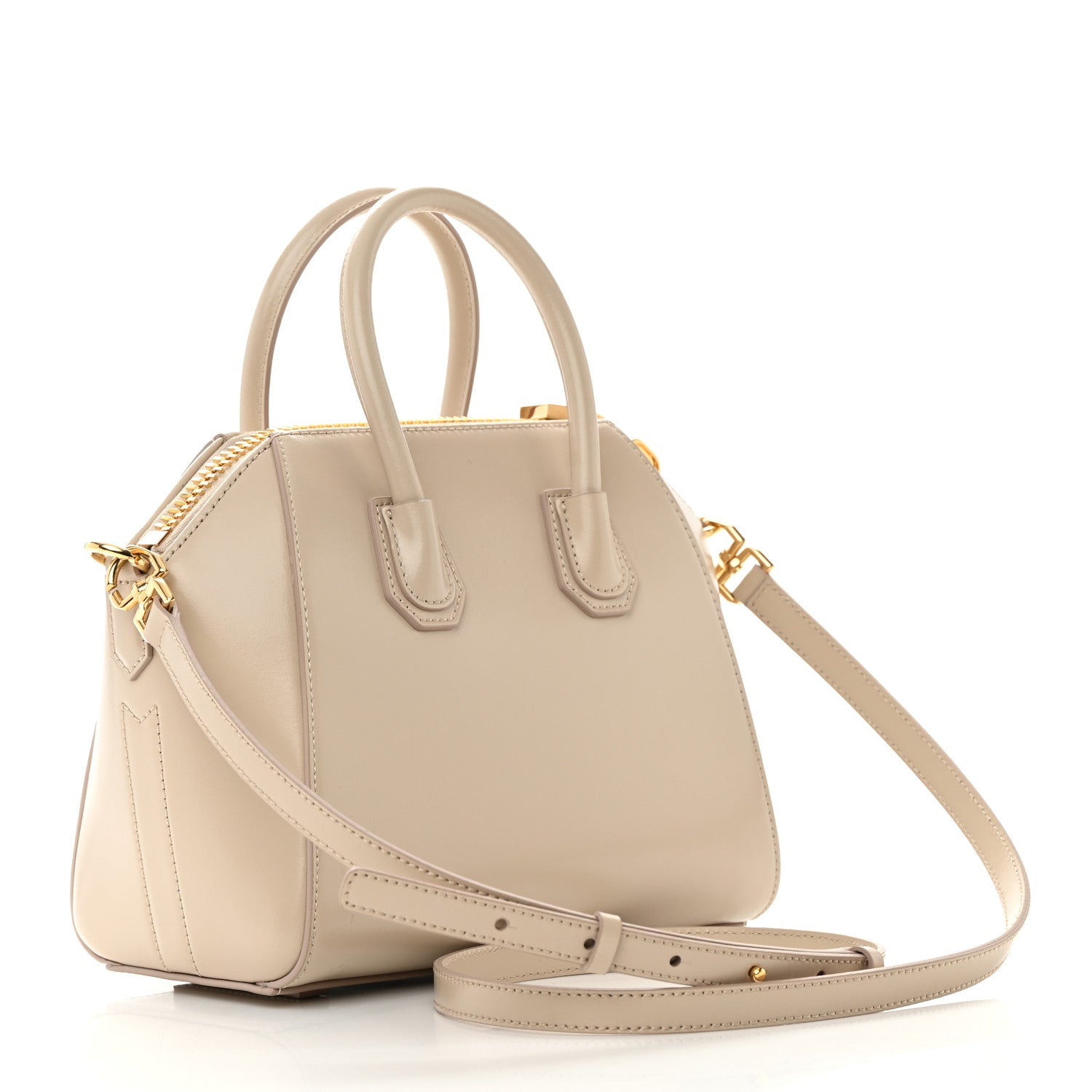 Givenchy Shiny Lord Calfskin Mini Antigona Natural Beige 3 of 13
