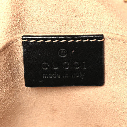 Gucci Calfskin Matelasse Mini GG Marmont Chain Shoulder Bag Black 5 of 8