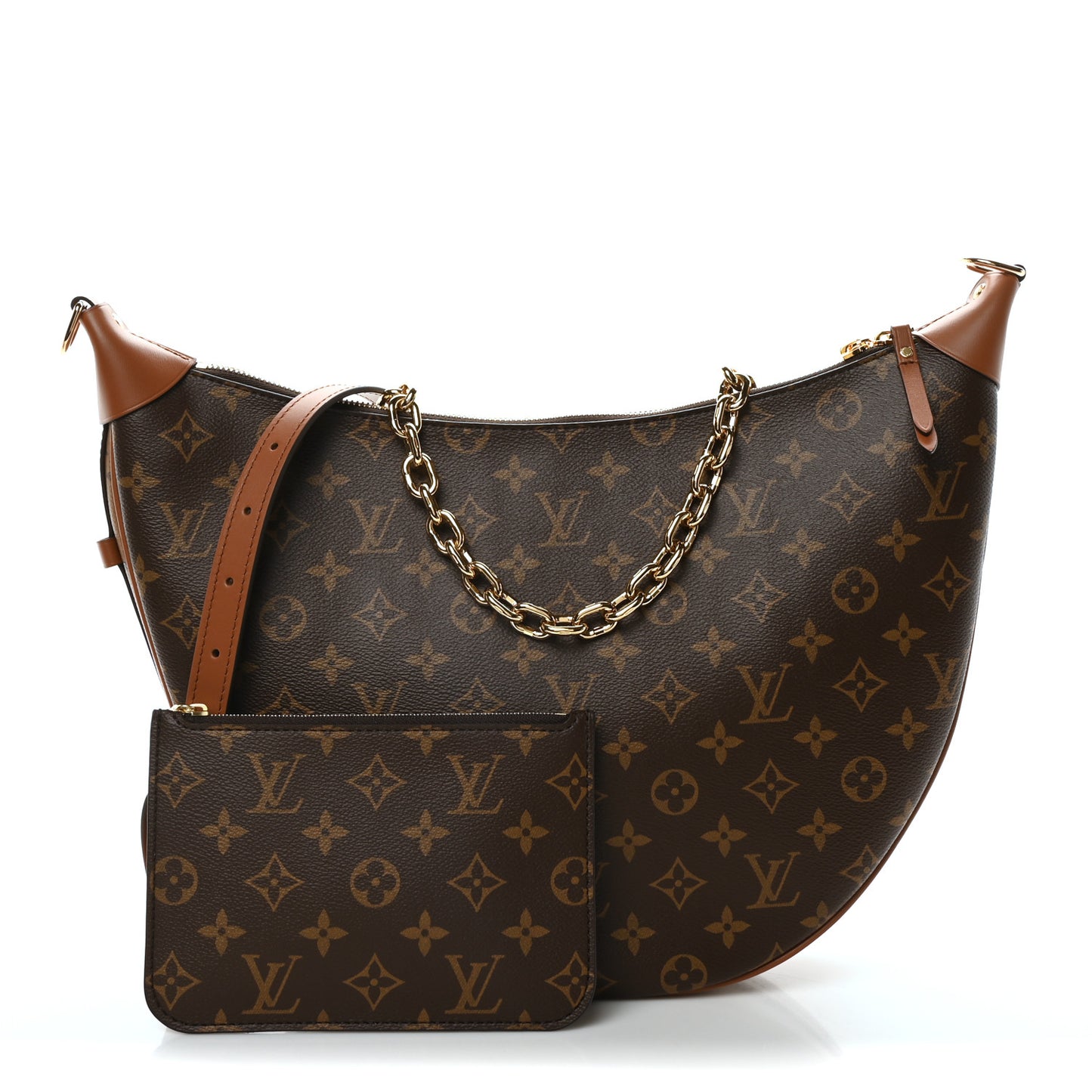 Reverse Monogram Loop Hobo