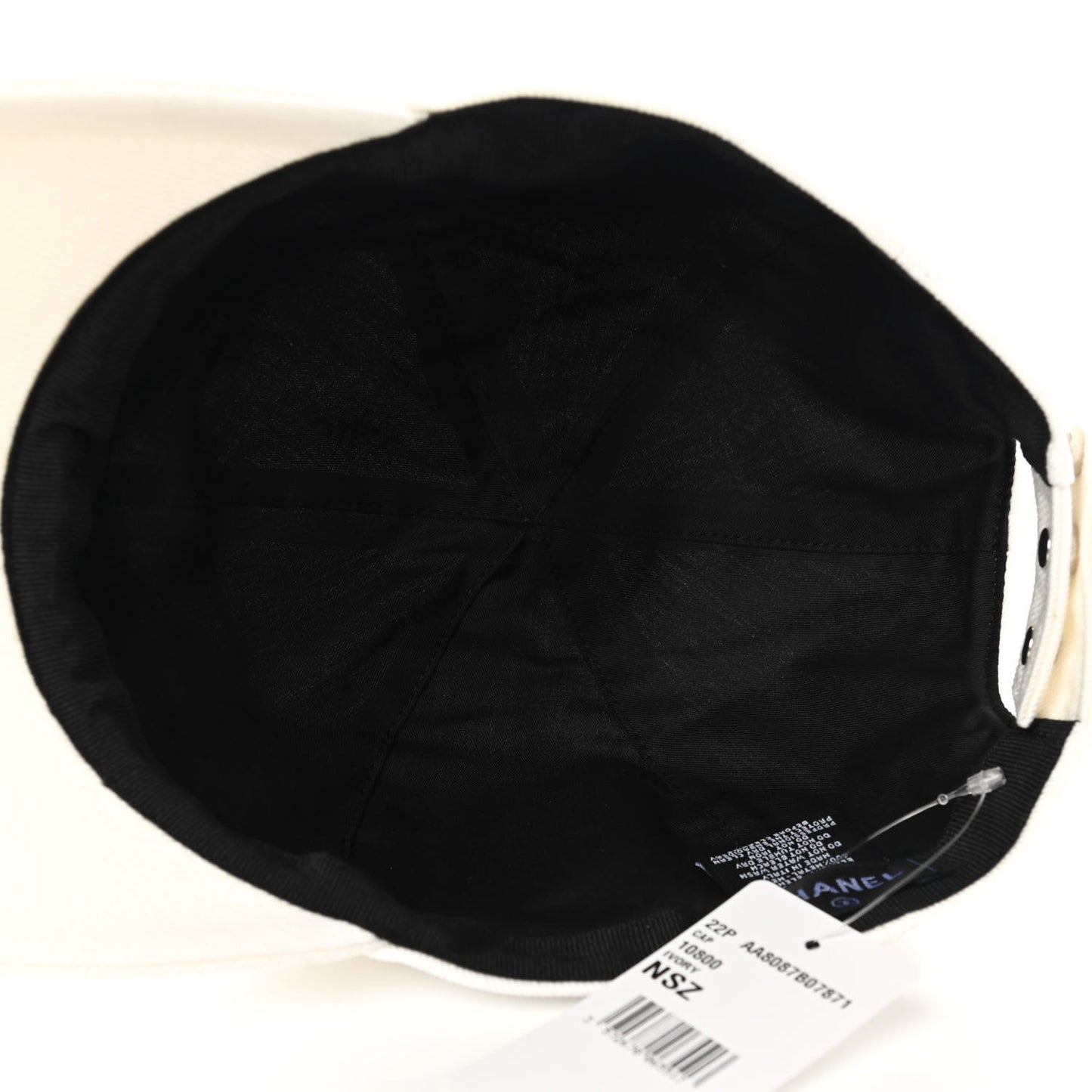 Cotton Sequin CC Cap Hat Ivory