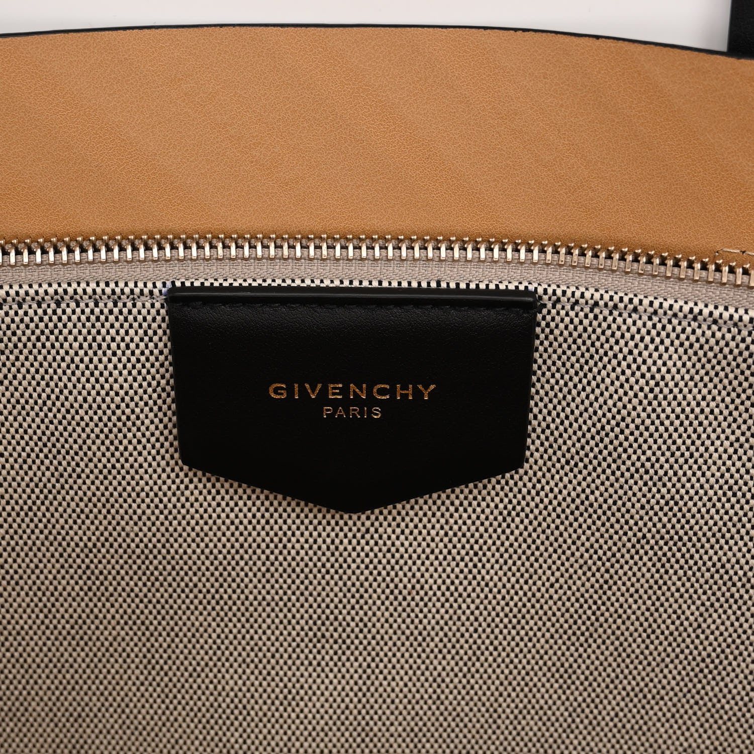 Givenchy Calfskin Chain Embossed Large Bond Shopper Tote Black 6 of 9
