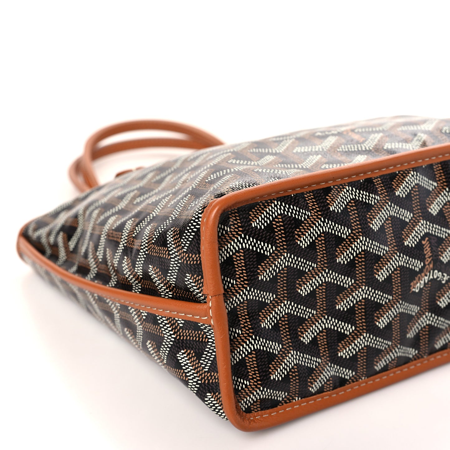 Goyardine Reversible Mini Anjou Black Gold