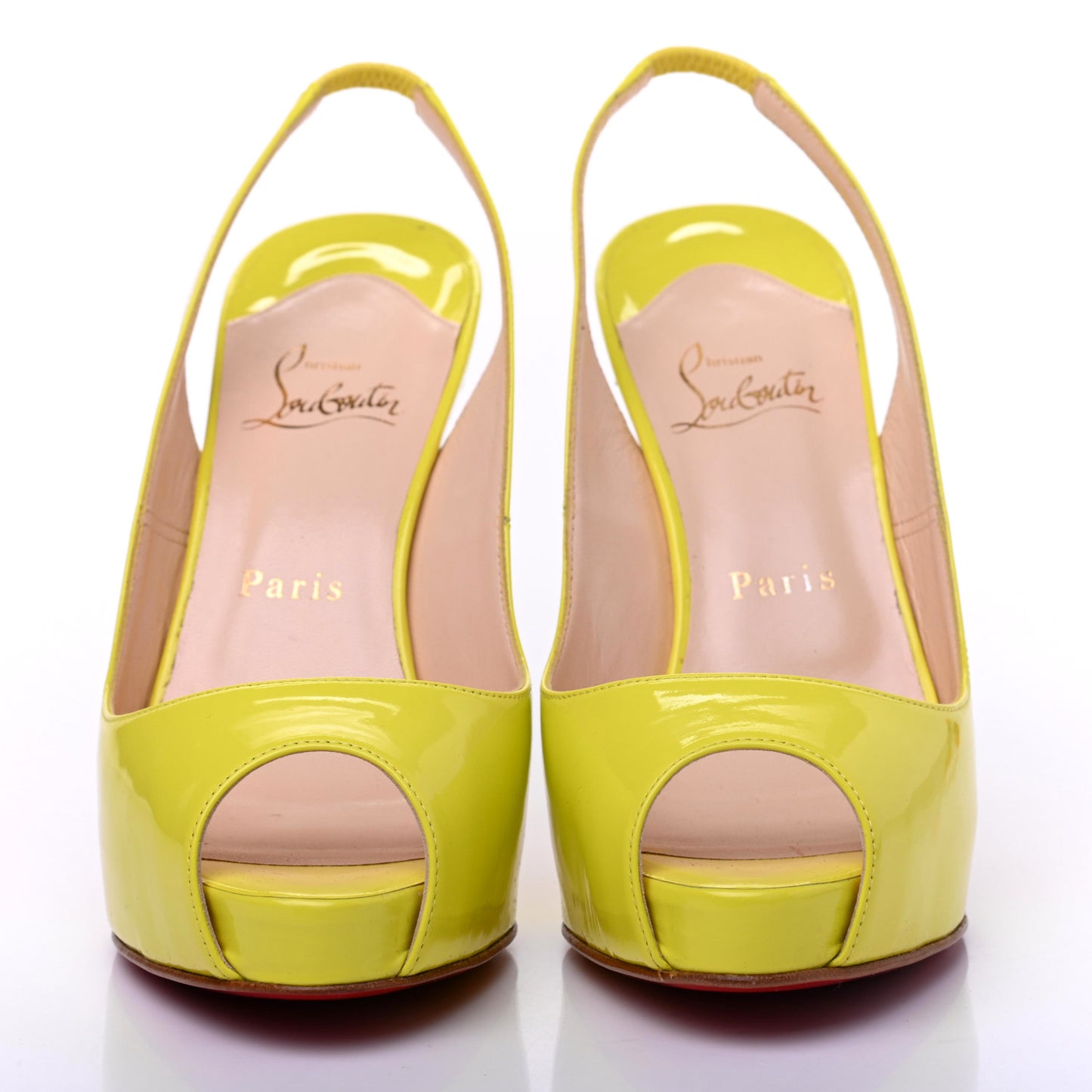 Patent No Prive 100 Pumps 38 Lemon