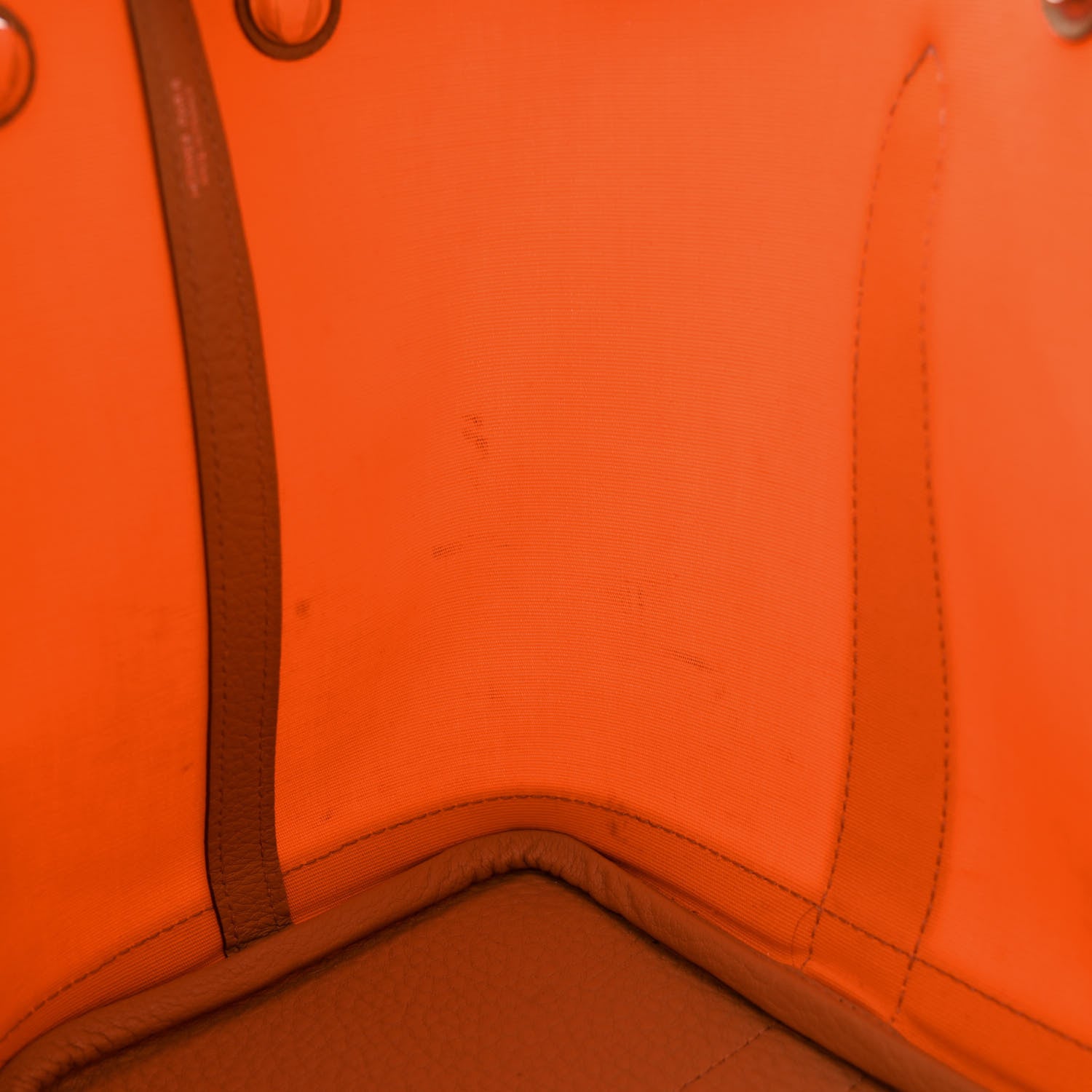 Hermes Toile Militaire Vache Country Garden Party 30 TPM Orange Chai 11 of 15