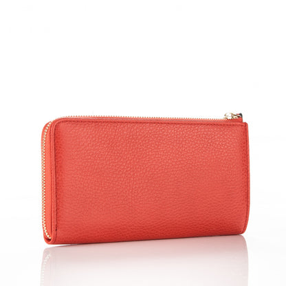 Gucci Pebbled Calfskin Donna Long Wallet Red 3 of 7