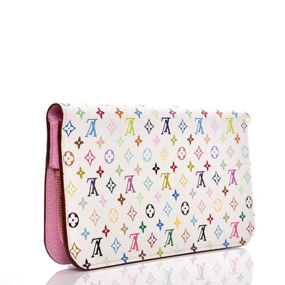Louis Vuitton Monogram Multicolor Insolite Wallet White Litchi 3 of 6