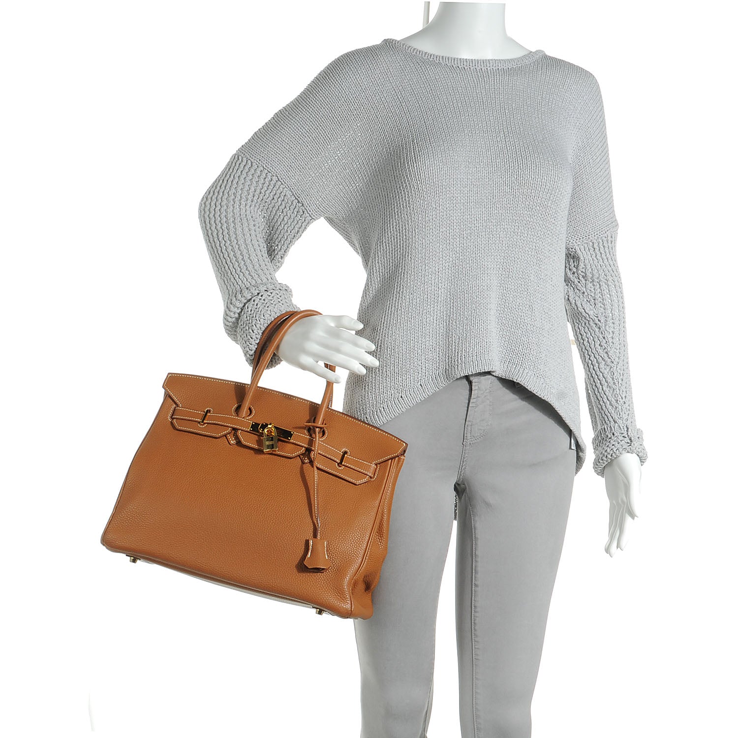 Hermes Togo Birkin 35 Gold 2 of 9